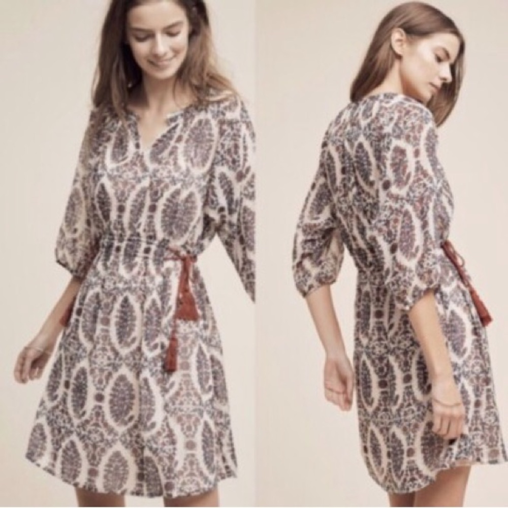 Anthropologie Long Sleeve Mini